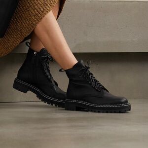 Proenza Schouler Textured-leather ankle boots Size Euro 35